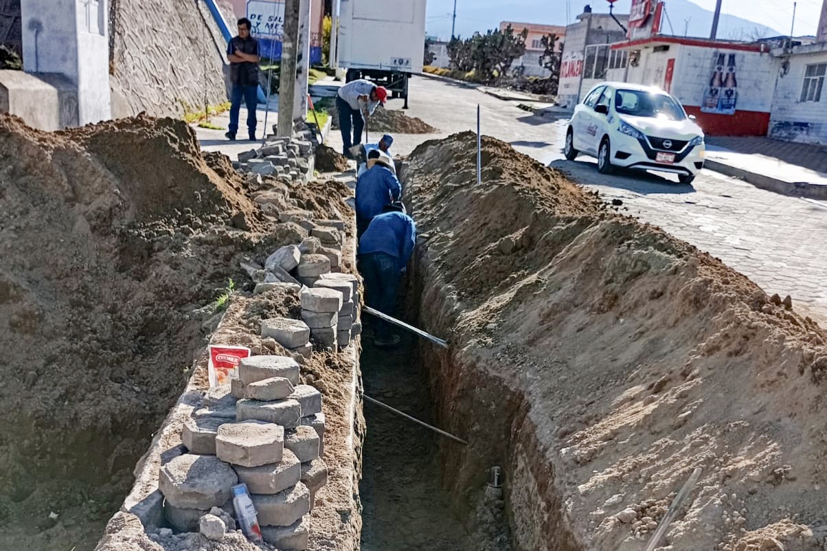 Concluyen trabajos hidráulicos en Avenida Hidalgo para la operación del nuevo pozo de San Francisco